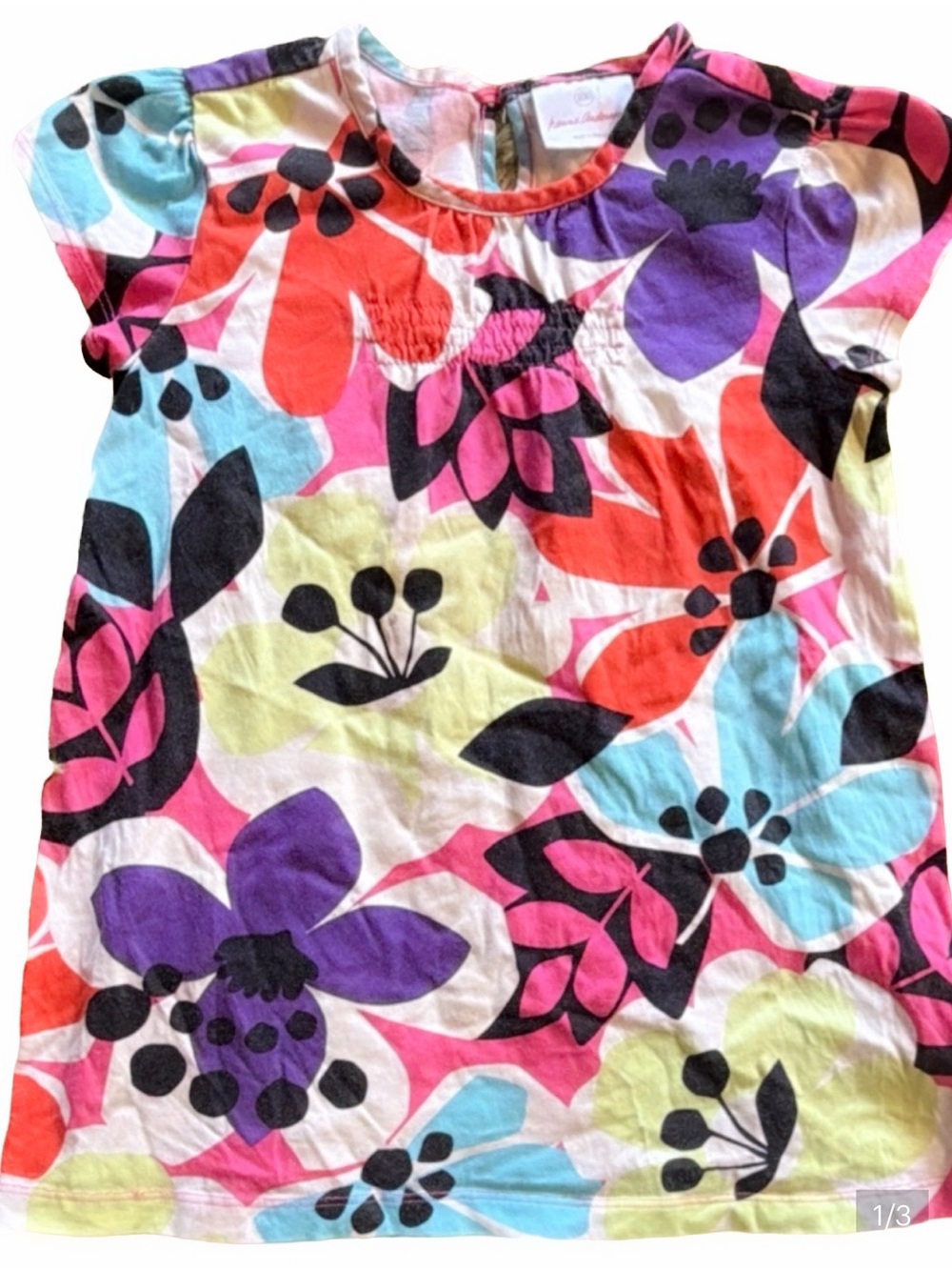 Hanna Andersson Girl Play Dress 3 4 100 Summer Spring Bold Floral Quality Fun